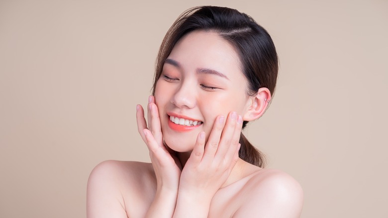 Young woman smiling