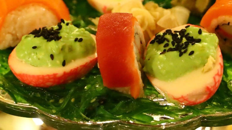 Deviled eggs with wasabi
