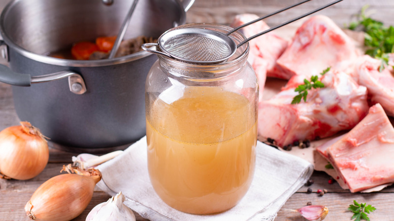 jar of broth