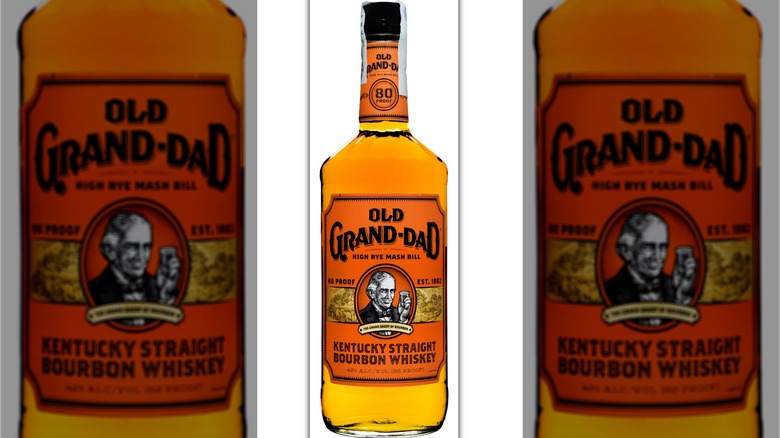 bottles of old granddad whiskey