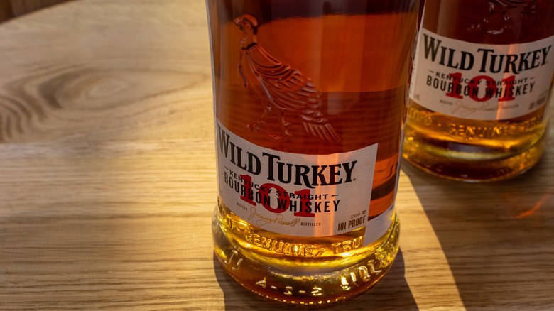 Two bottles of Wild Turkey whiskey