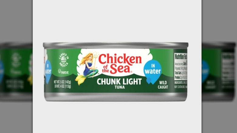 Chicken of the Sea tuna packaging