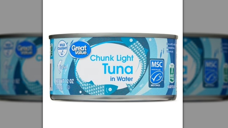 Great Value tuna packaging