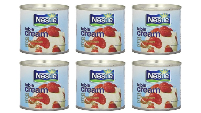 Nestle canned table cream