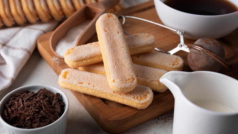 Stack of ladyfingers