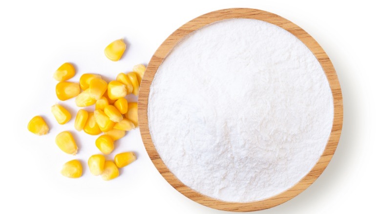 bowl of cornstarch