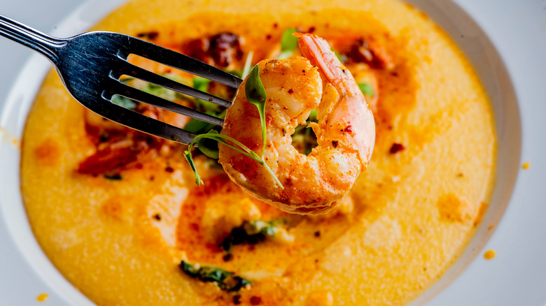 Shrimp and cheese grits