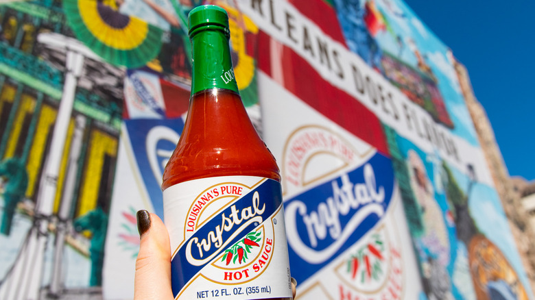 Bottle of Crystal Hot Sauce