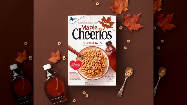 maple cheerios with leaves