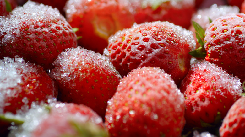 Frozen strawberries