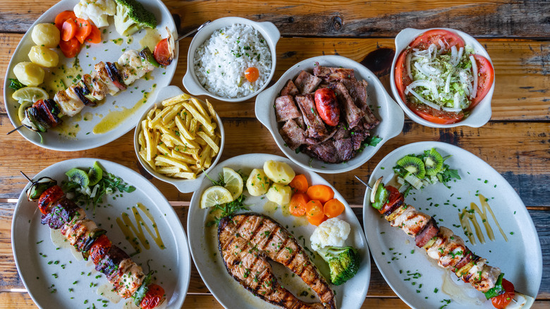 Assorted Portuguese food
