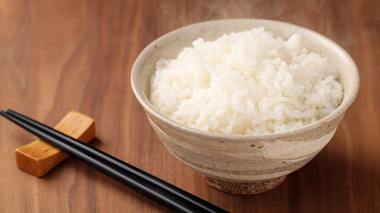 Bowl of white rice