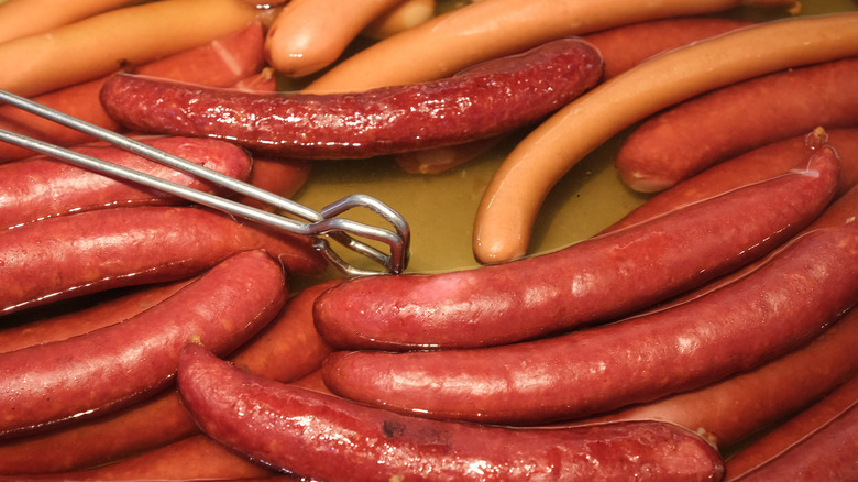 hot dogs in liquid