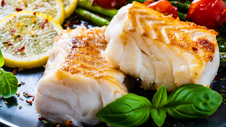 fish fillet with vegetables