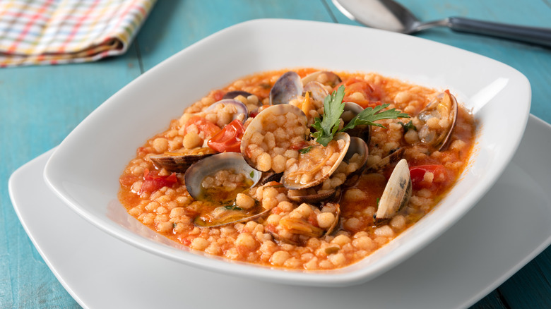 Fregula with clams
