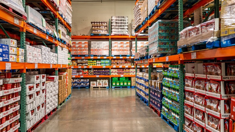 Costco interior aisles