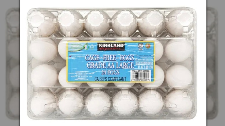 Kirkland Signature Eggs packaging