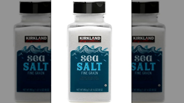Kirkland Signature Pure Sea Salt packaging
