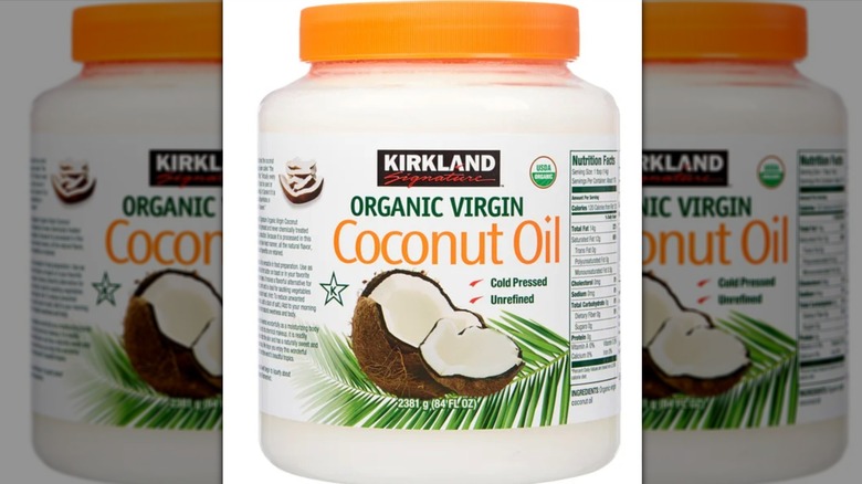 Kirkland Signature Organic Virgin Coconut Oil packaging