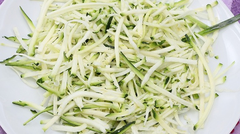 pieces of zucchini