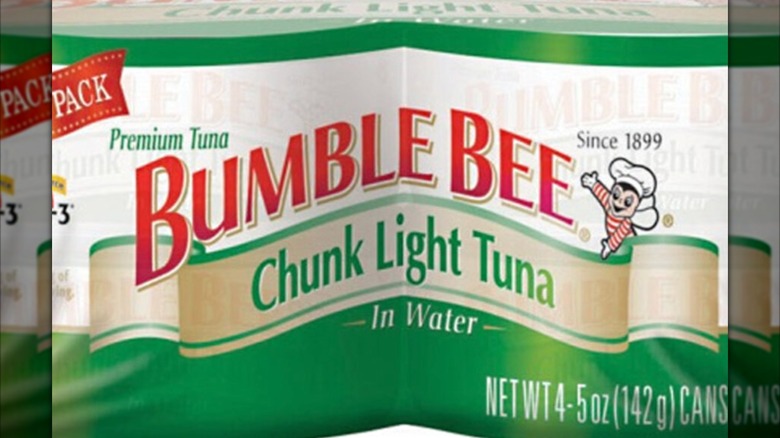 Label for Bumble Bee Chunk Light Tuna in Water