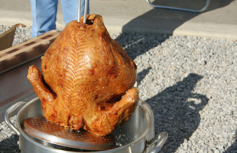 Gehricke Sonoma Valley Zinfandel 2013 ($30) with Deep-Fried Turkey