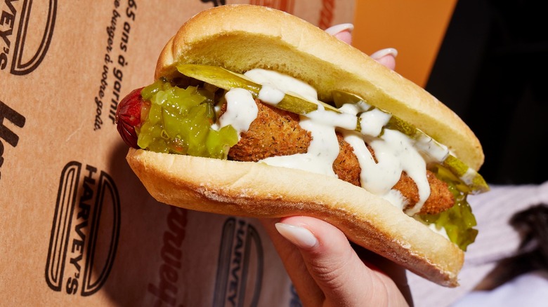 Hot dog from Harvey's