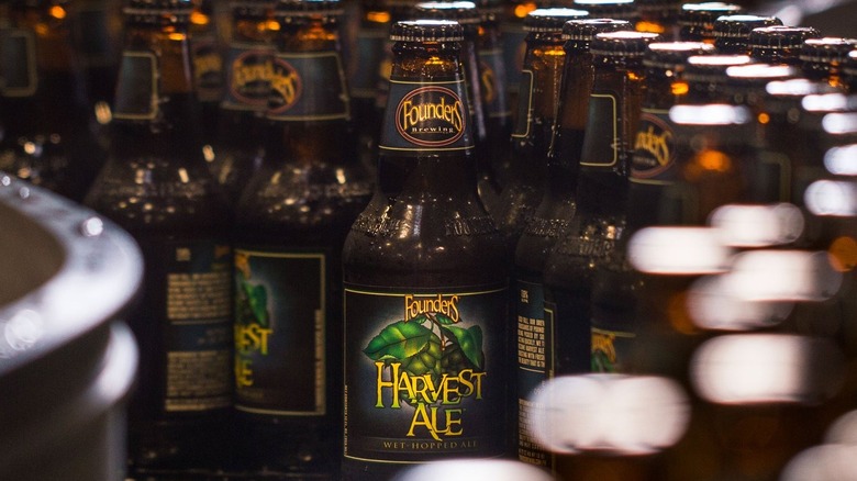 Founders Harvest Ale assembly line