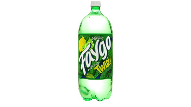 2-liter bottle of Faygo Twist