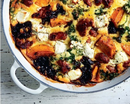 Pumpkin, Chorizo, and Kale Frittata