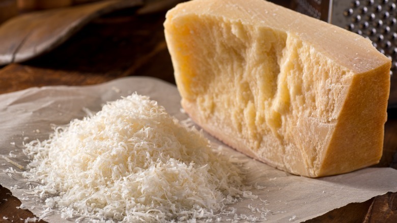 Freshly grated parmesan cheese