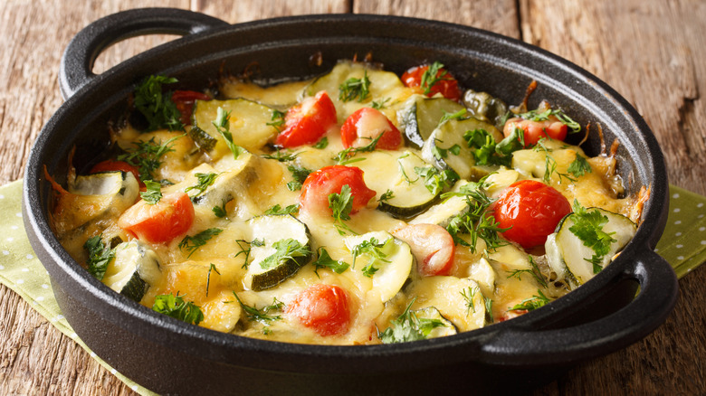 Fresh vegetable casserole