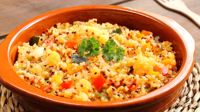 Vegetable and quinoa casserole