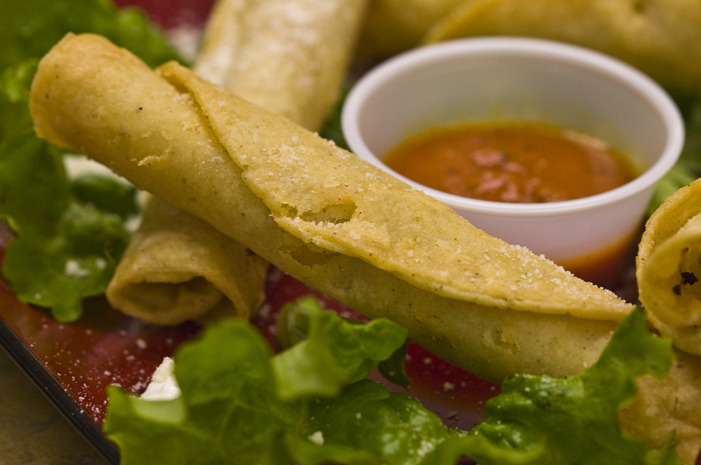 Mini Corn and Leeks Flautas