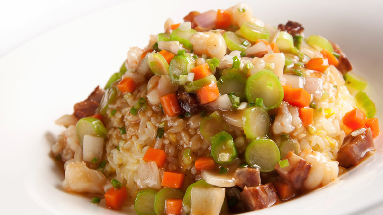 Fried rice in a plate