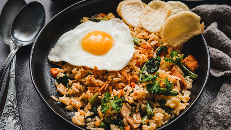 Nasi goreng with egg