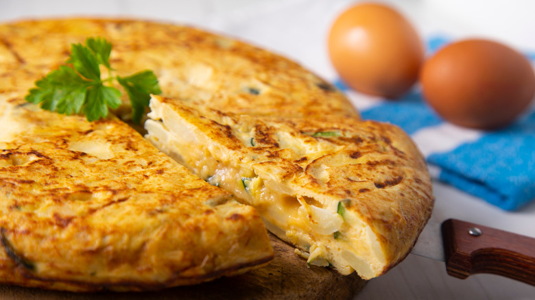 Spanish tortilla with potatoes