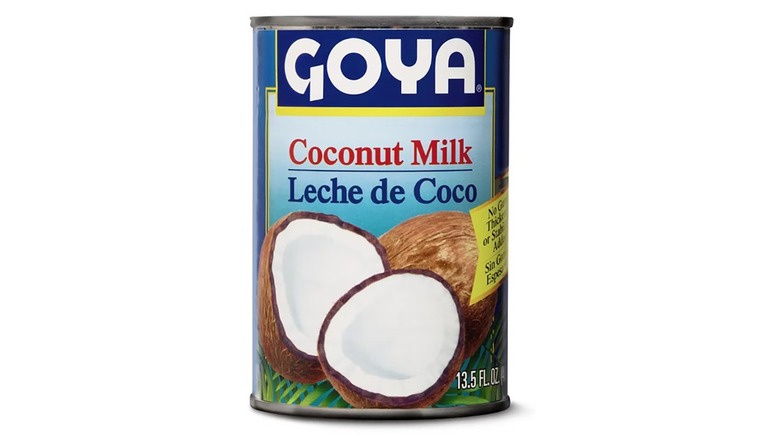 Can of Goya coconut milk