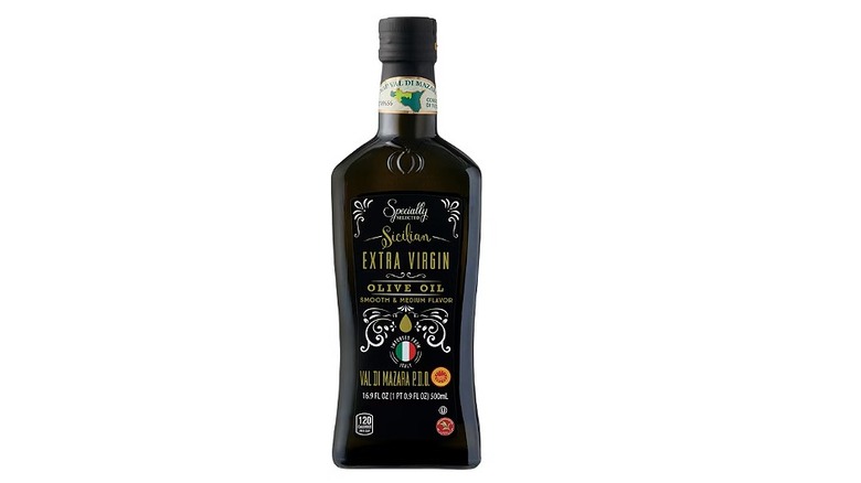 Bottle of Specially Selected Premium Extra Virgin Sicilian Olive Oil