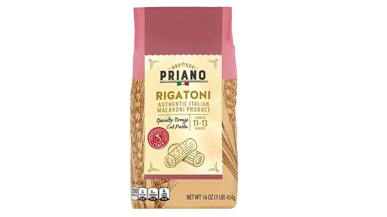 Bag of Priano bronze-cut rigatoni