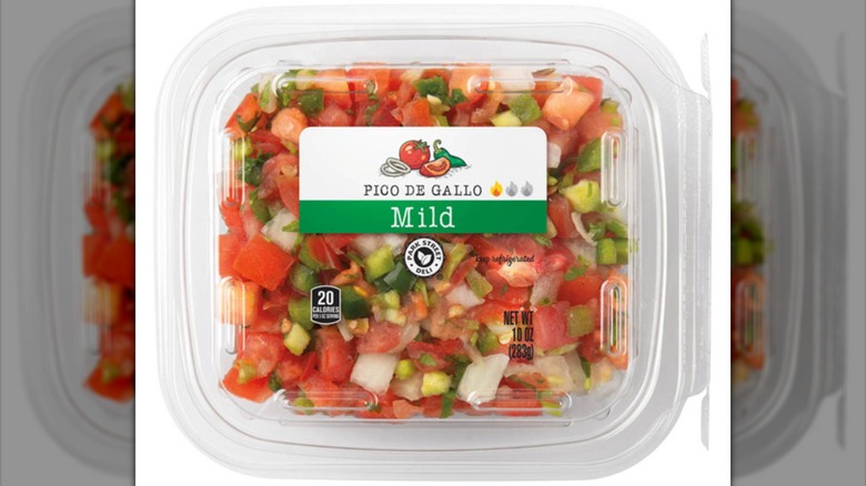 overhead view of Park Street Deli Mild Pico de Gallo.
