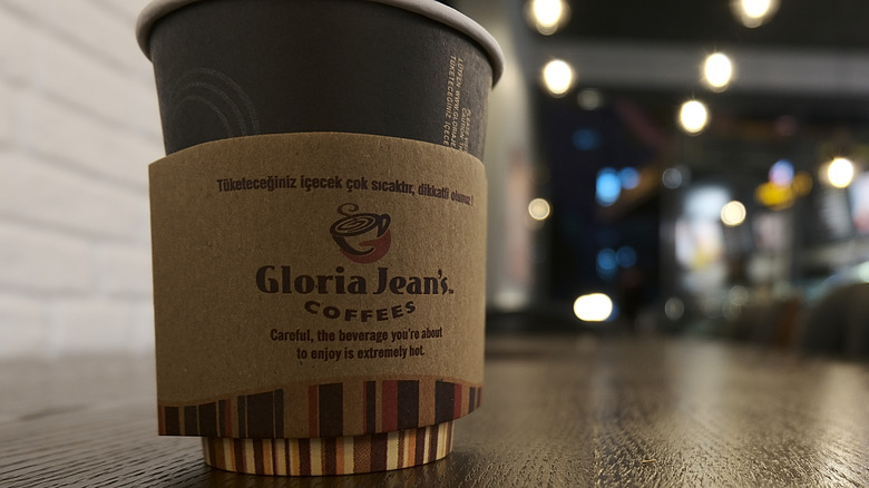 Gloria Jean's coffee cup