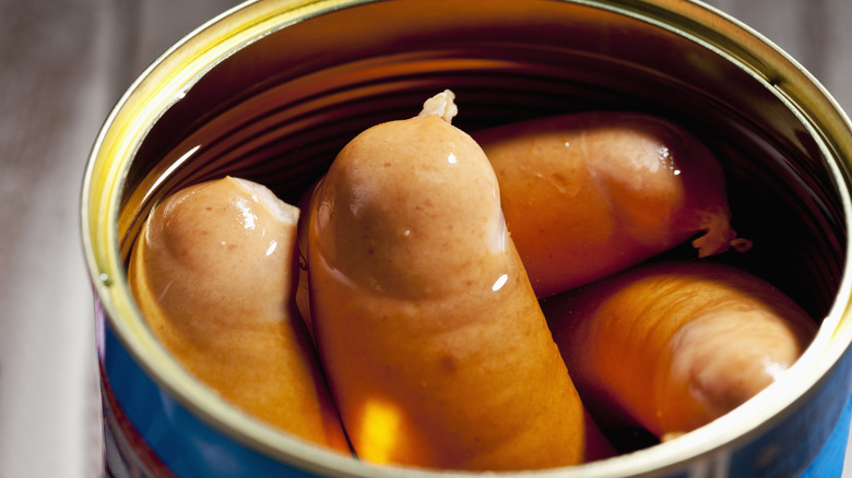 canned sausages