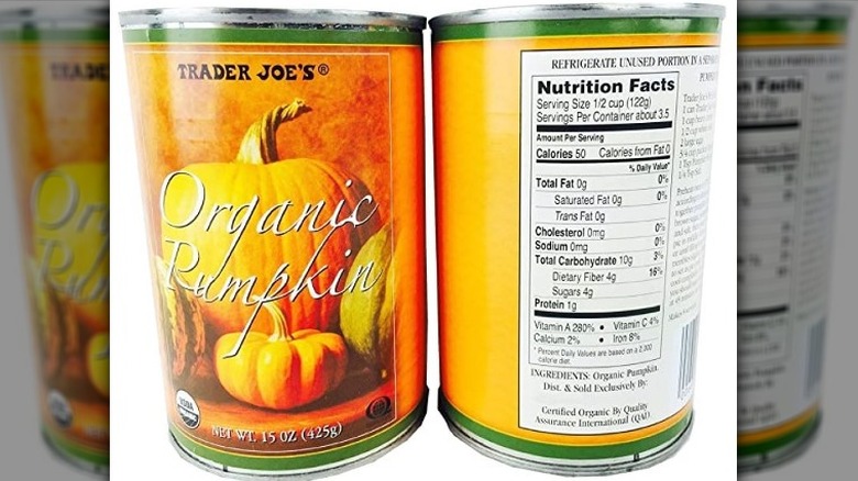 Trader Joe's Organic Pumpkin