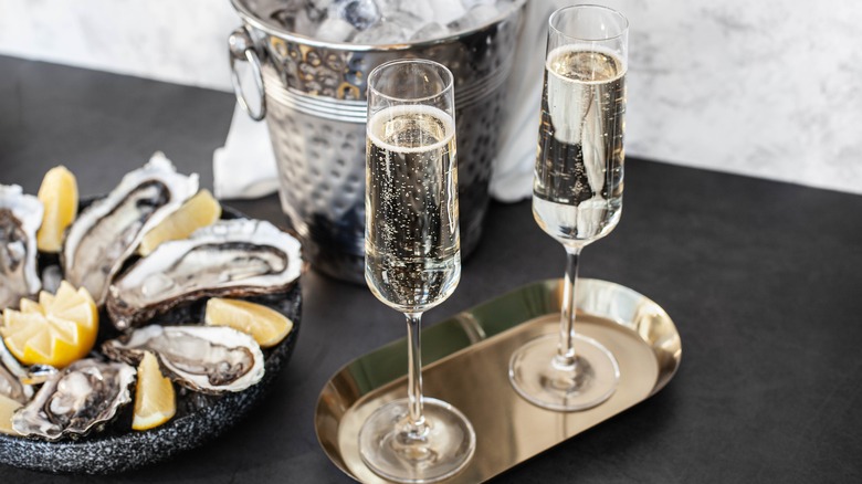 Two glasses of champagne