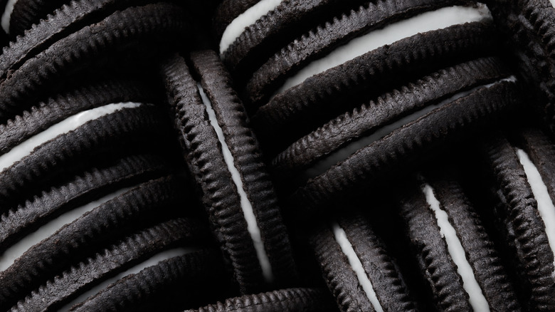 Oreo cookies close-up