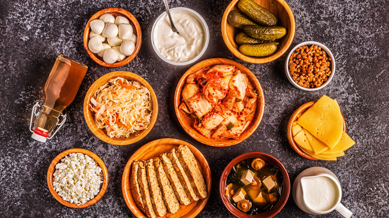 Assorted fermented foods