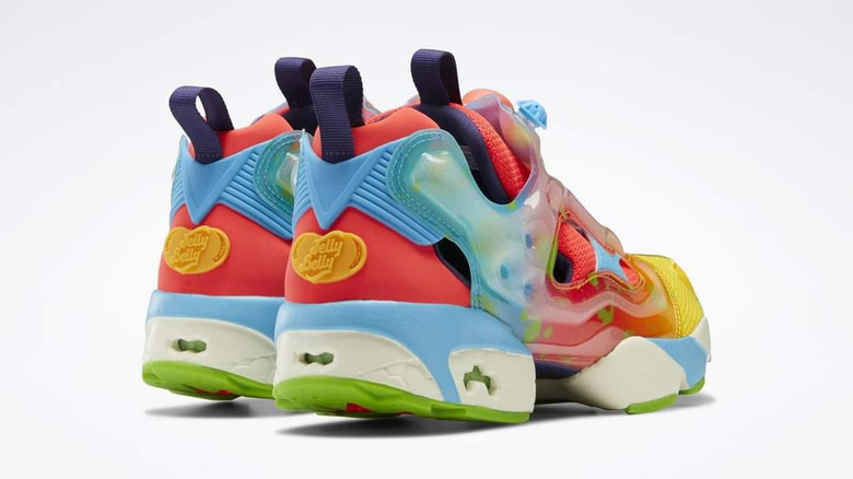 colorful rainbow jelly belly sneakers