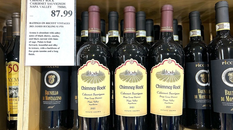 Bottles of Chimney Rock Cabernet Sauvignon