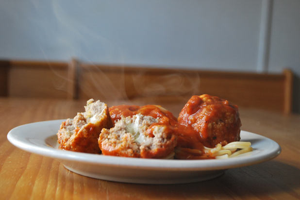 Cheese Stuffed Turkey Meatballs